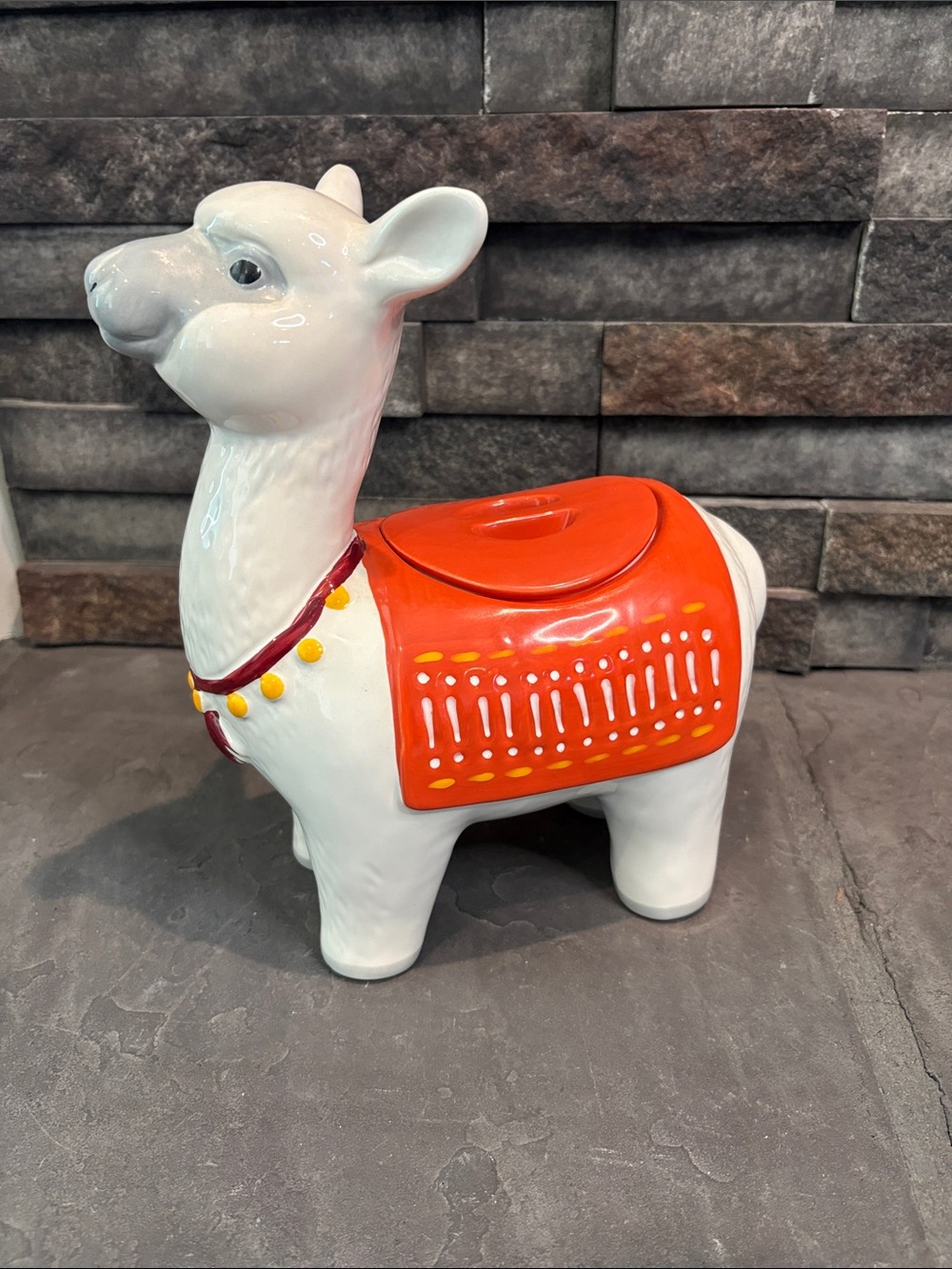 Llama Ceramic Cookie Jar